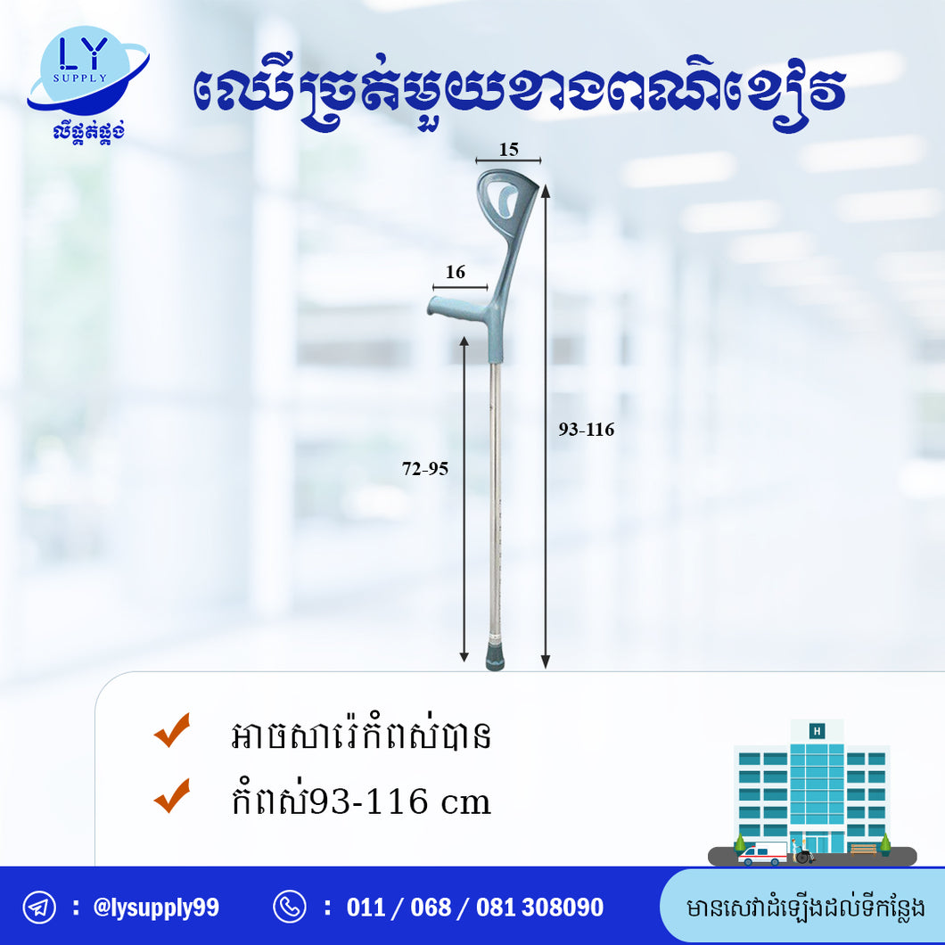ឈើច្រត់មួយខាងពណ៍ខៀវ